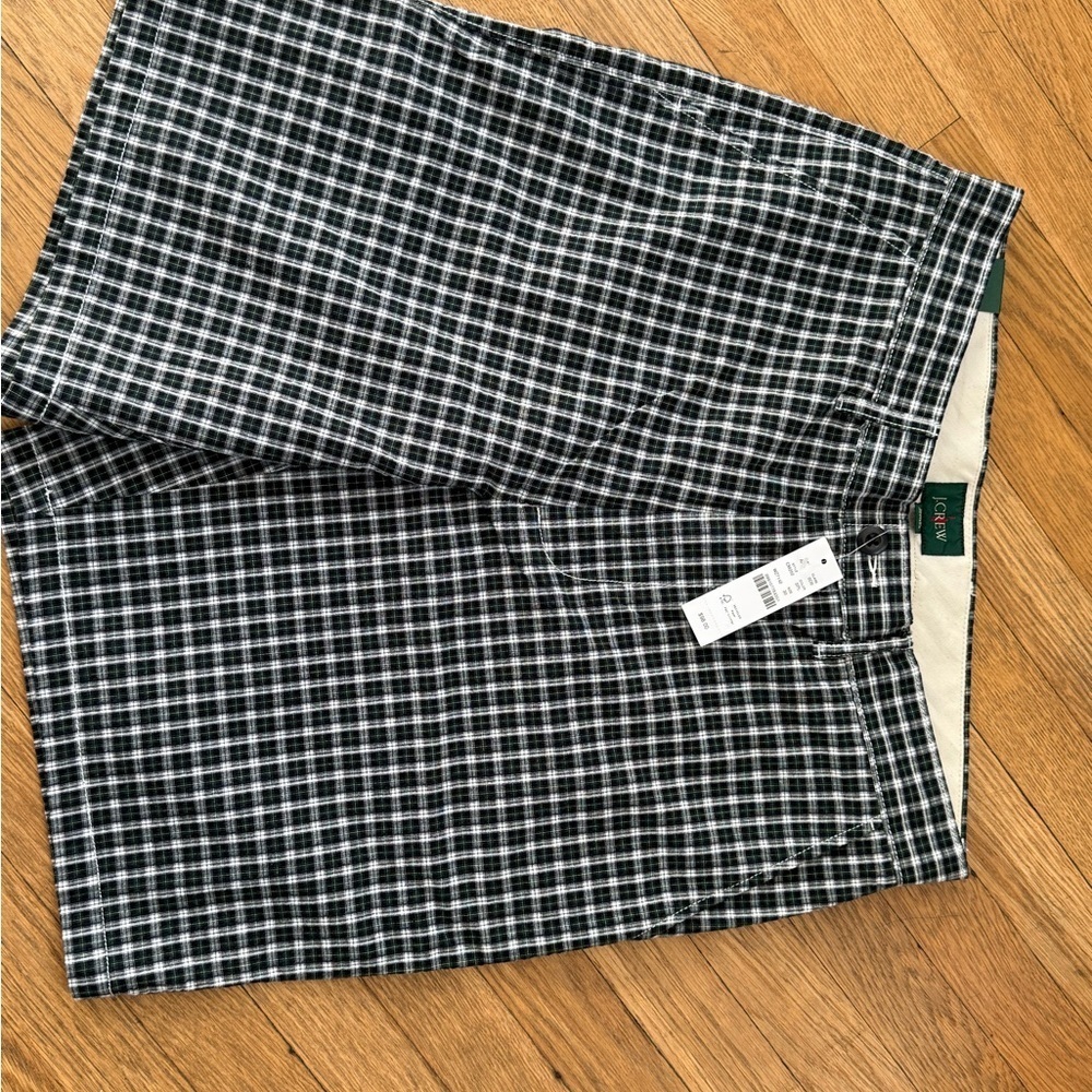 J. CREW 9" relaxed cotton short in seersucker plaid Men’s 30 NWT $110 - Picture 2 of 5